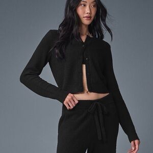 ALO Yoga Snuggle Up Sweater Cropped Cardigan